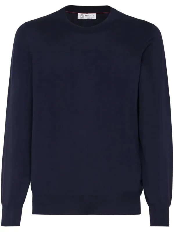 Lightweight Cotton Crewneck Sweater - Brunello Cucinelli