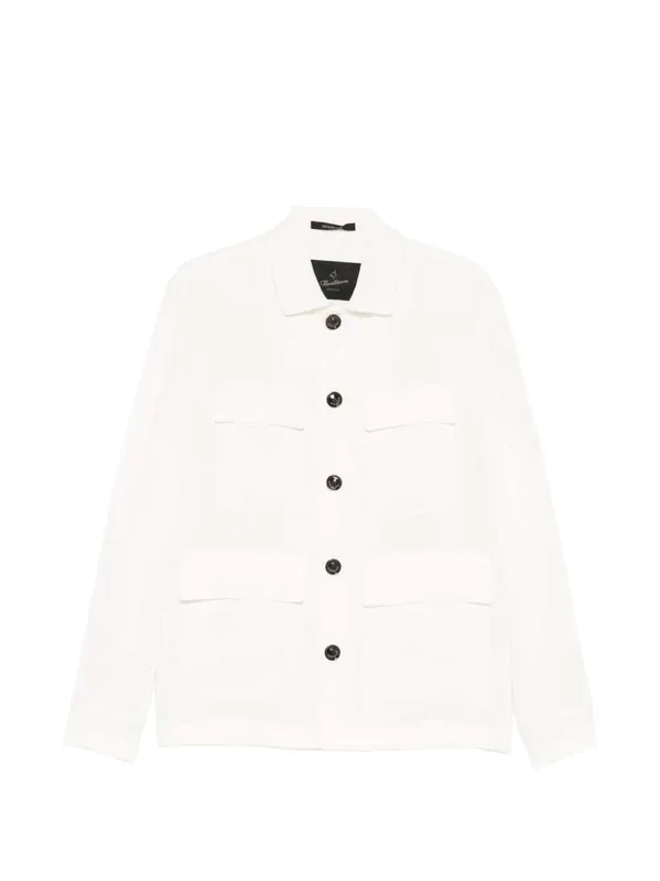 Shirt Jacket With Buttons And Pockets - Montecore