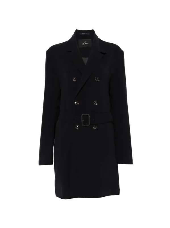 Double-Breasted Coat With Belt