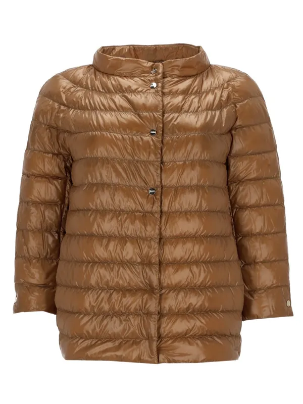 Cropped Padded Down Jacket - Herno