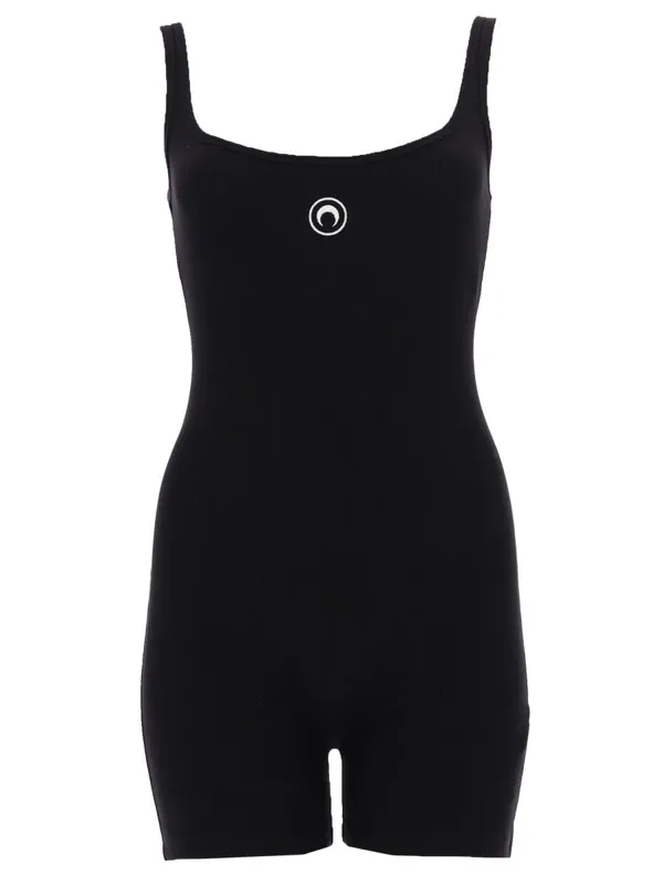 Short Jumpsuit With Logo - Marine Serre