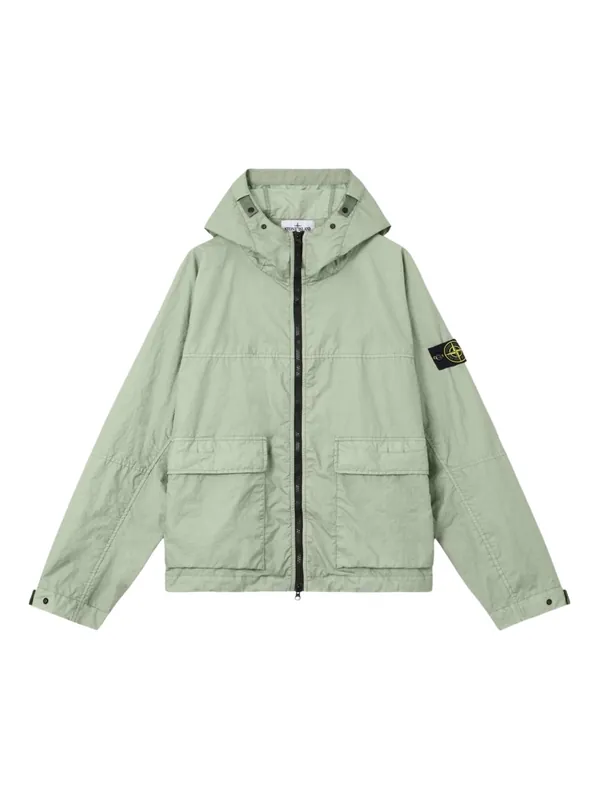 Logo Nylon Bomber Jacket - Stone Island