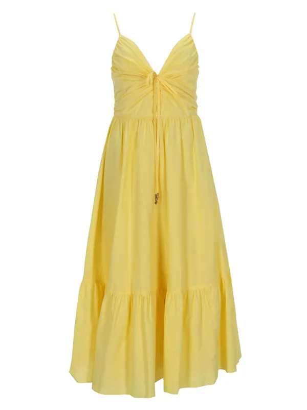 V-Neck Midi Dress