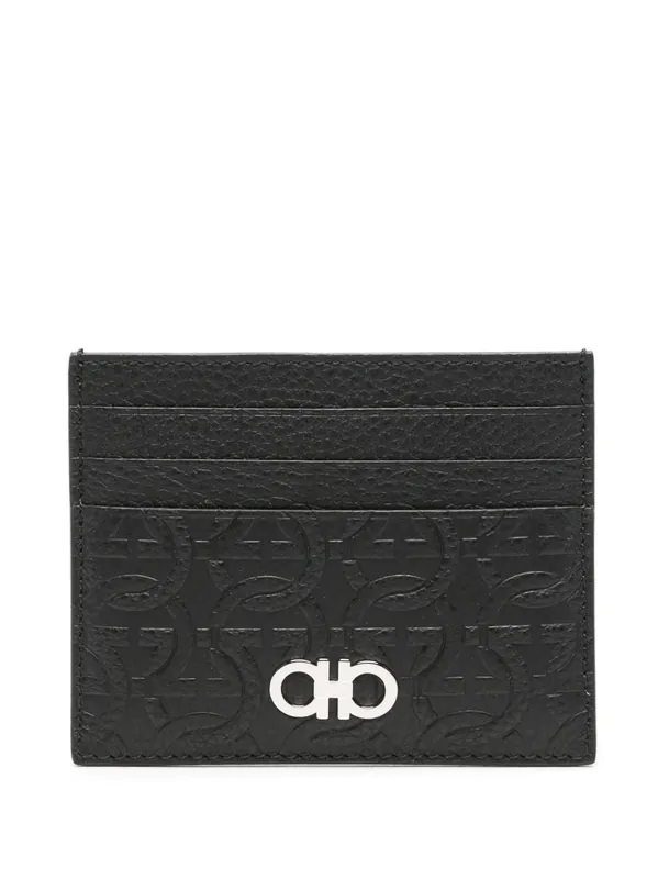 Gancini Leather Card Case - Ferragamo