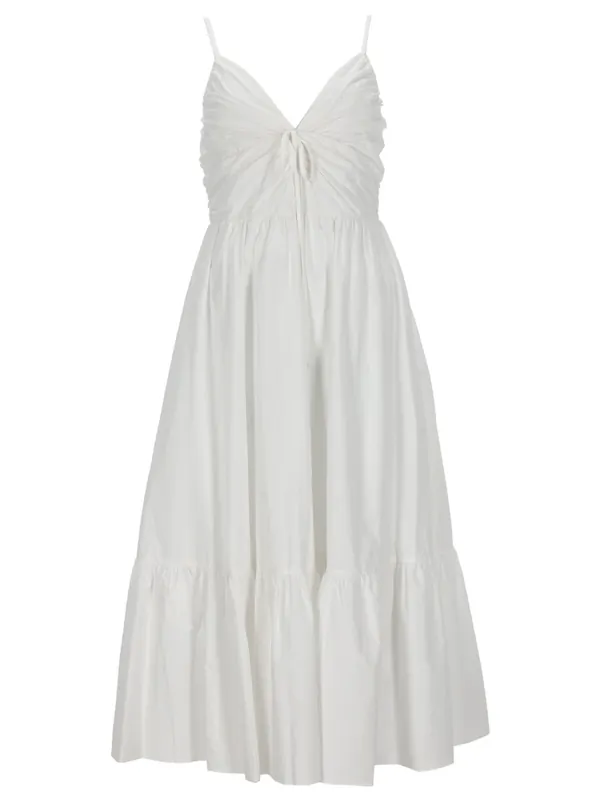 V-Neck Midi Dress
