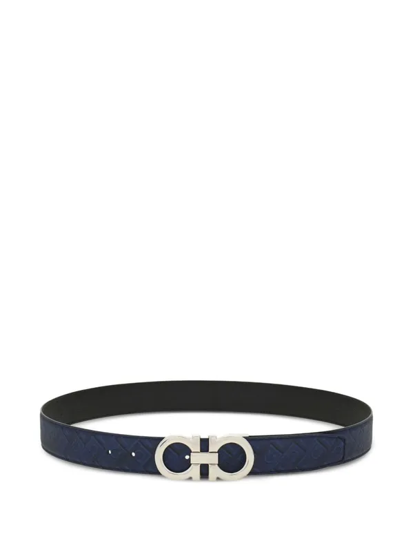 Gancini Leather Belt - Ferragamo