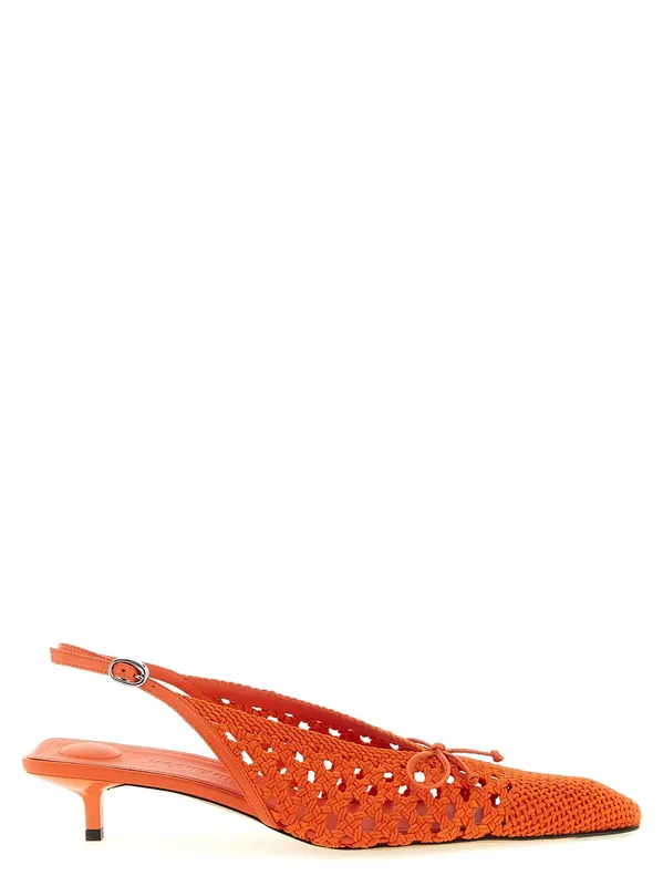 Les Slingbacks Cubisto B Pumps Orange - Jacquemus
