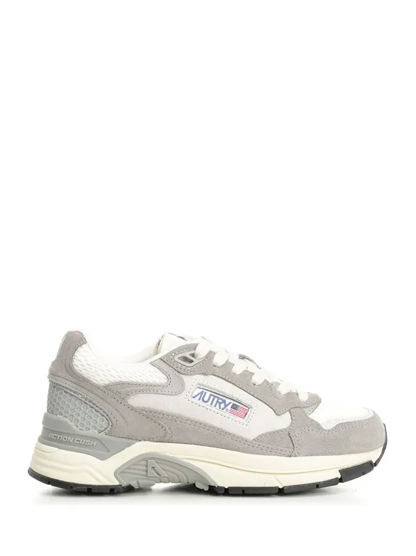Hyperway Sneaker In Mesh And Suede Sneakers Grey - Autry