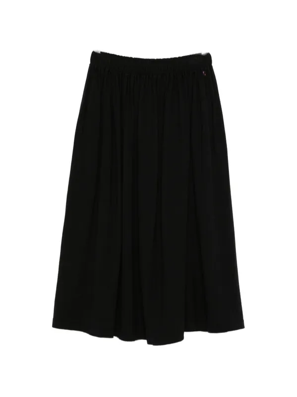 Cotton And Cashmere Midi Skirt - Extreme Cashmere