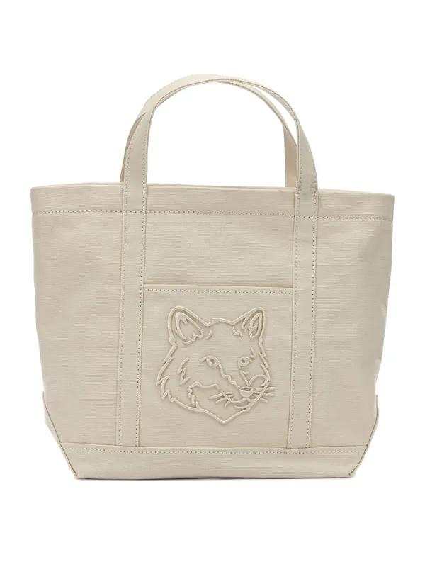 Fox Head Handbags White - Maison Kitsuné