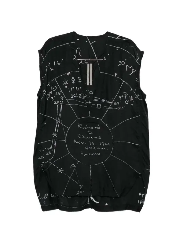 Graphic Print Top - Rick Owens