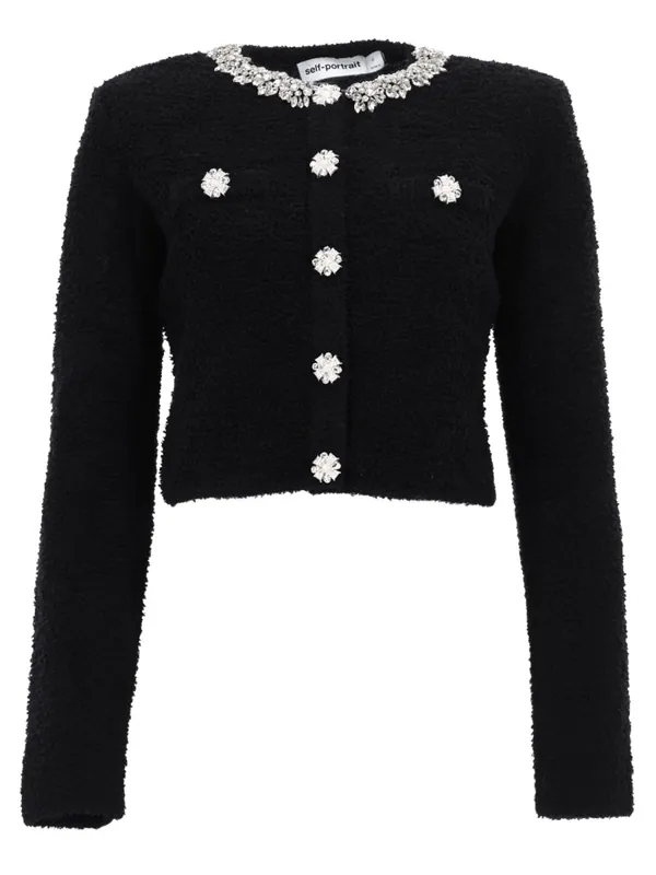 Cardigan With Jewel Buttons - Self-Portrait