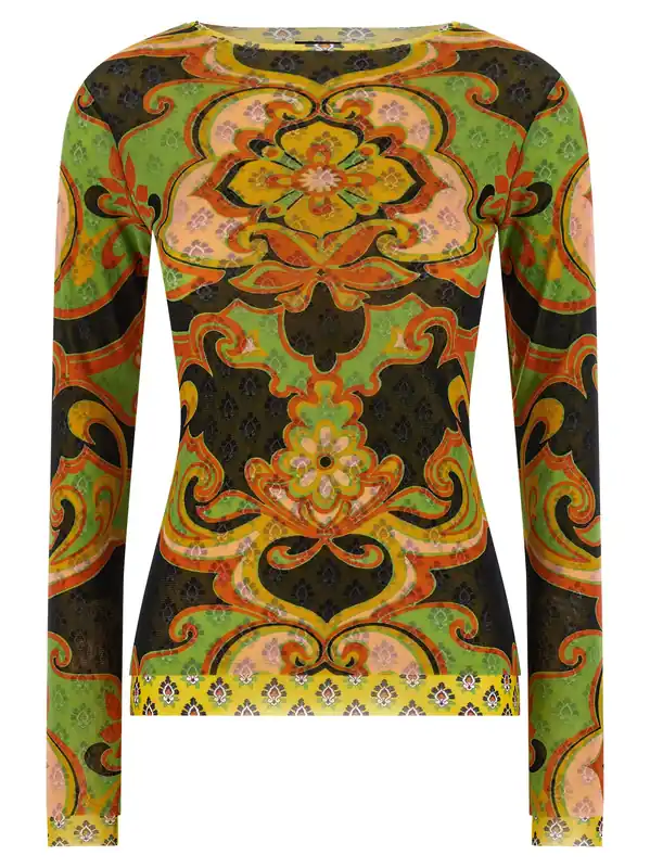 Double-Layer Mesh Sweaters And Cardigans Multicolor