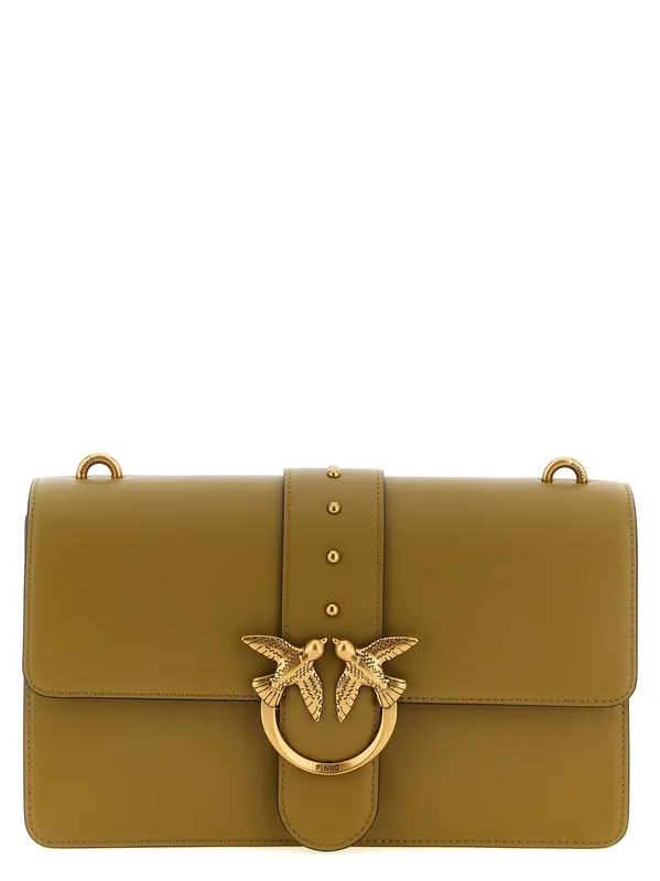 Love One Classic Crossbody Bags Green - Pinko
