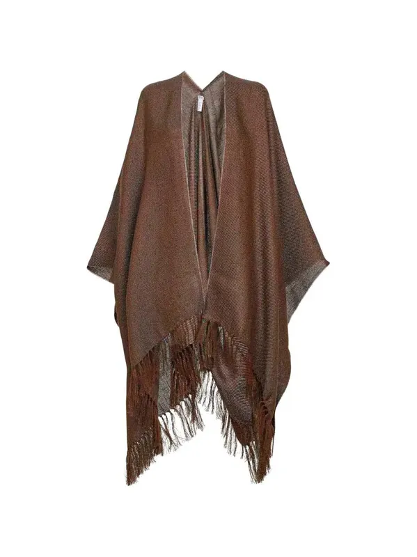 Fringed Poncho - Brunello Cucinelli