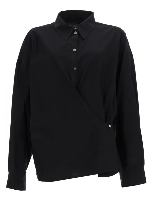 "Straight Collar Twisted" Shirt - Lemaire