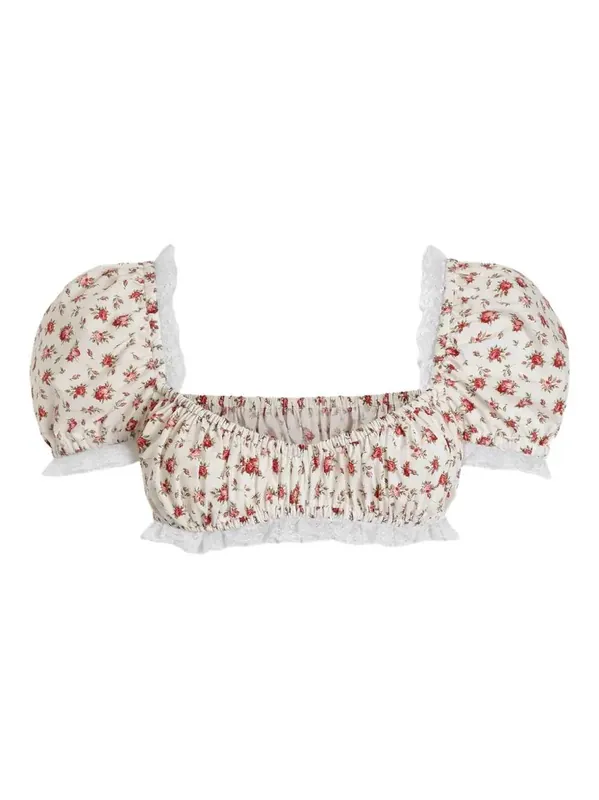 Floral Crop Top - Dolce & Gabbana