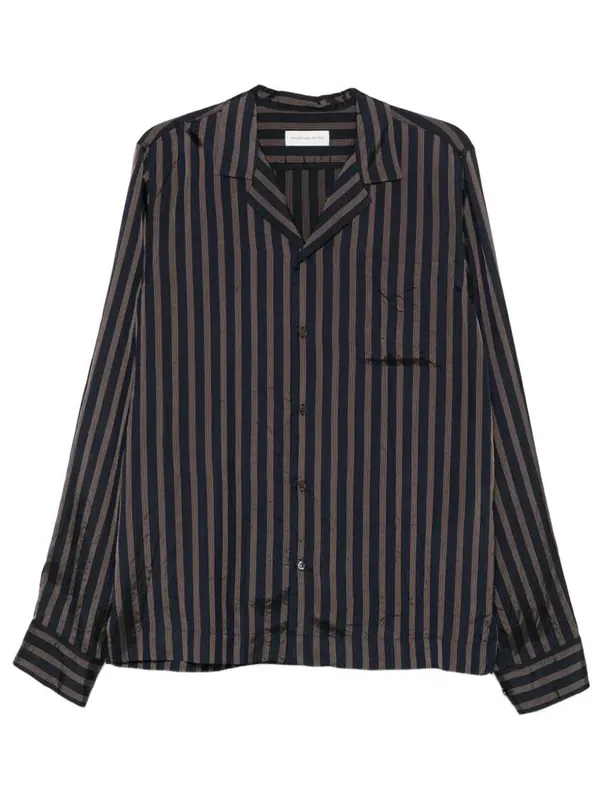 Carly Striped Cupro Shirt - Dries Van Noten