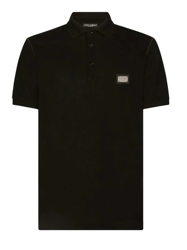 Polo Shirt With Appliqué - Dolce & Gabbana
