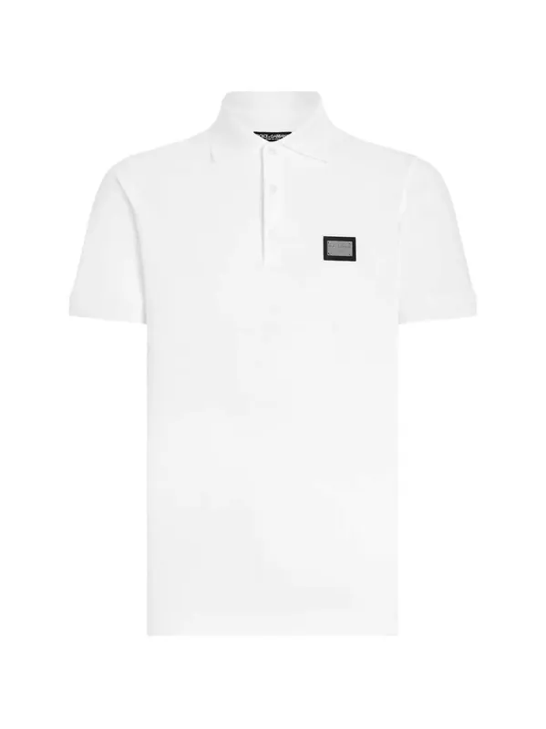 Polo Shirt With Applique - Dolce & Gabbana