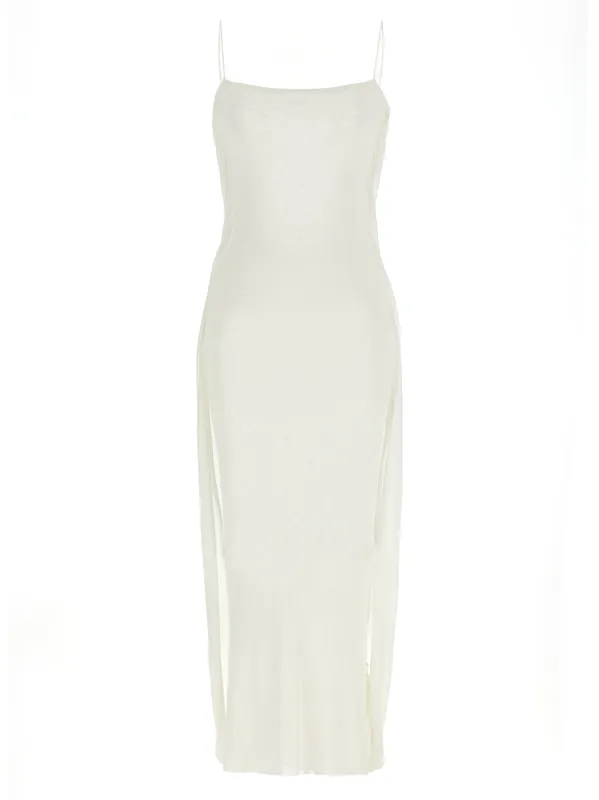 La Robe Maille Plumetis Dresses White - Jacquemus