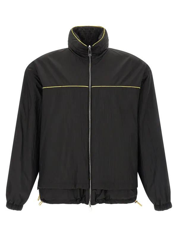 Reversible Windbreaker Puffer Jackets Multicolor - Fendi
