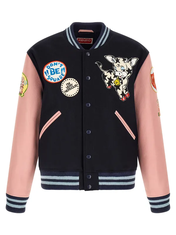 Kenzo Badges Puffer Jackets Multicolor