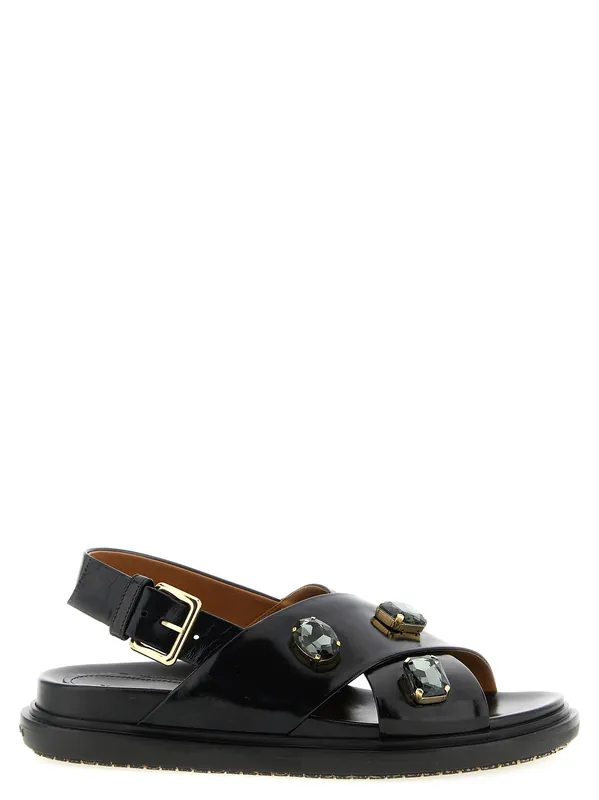 Fussbett Sandals Black - Marni