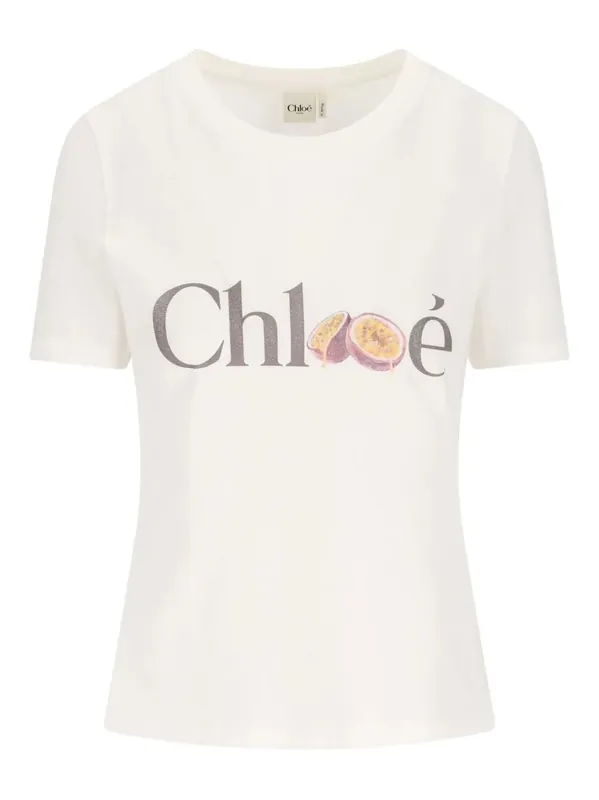 Passion Fruit Print Baby Fit Cotton Jersey T-Shirt