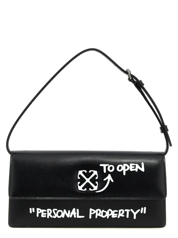 Jitney 1.0 Shoulder Bags White/Black - Off-White