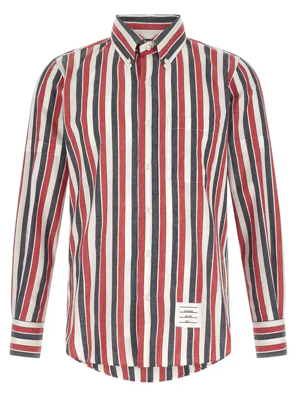 Madras Cotton Shirt Shirt And Blouse Multicolor - Thom Browne