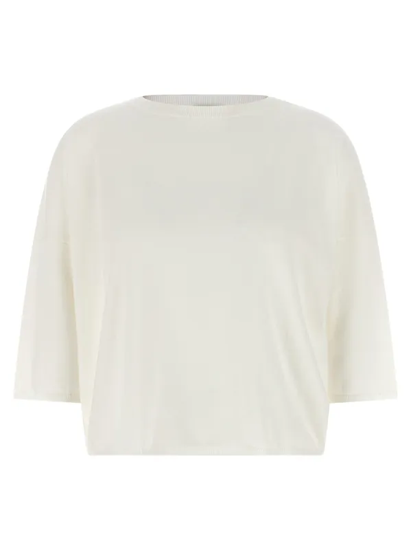 Cashmere Cotton Sweater Sweaters And Cardigans White - Be You