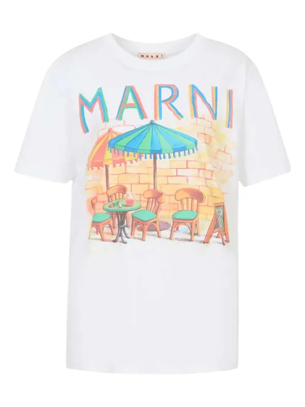 Postcard Print T-Shirt