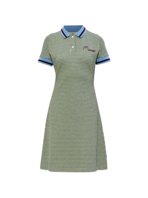 Short Checked Dress - Marni