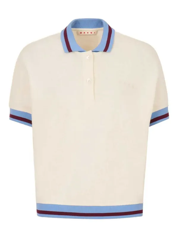 Polo Shirt With Striped Detail - Marni