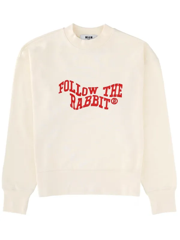 "Follow The Rabbit" Sweatshirt - MSGM