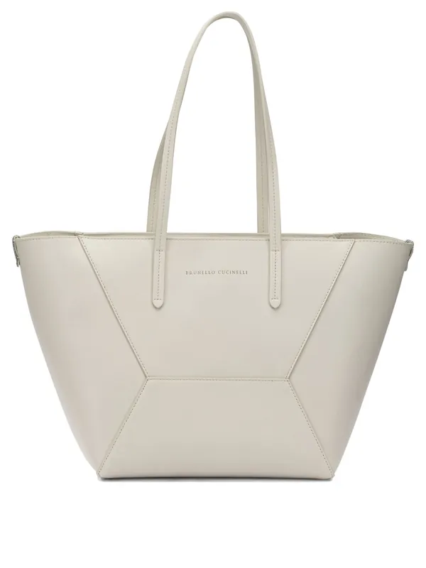 Bc Duo Shoulder Bags White - Brunello Cucinelli