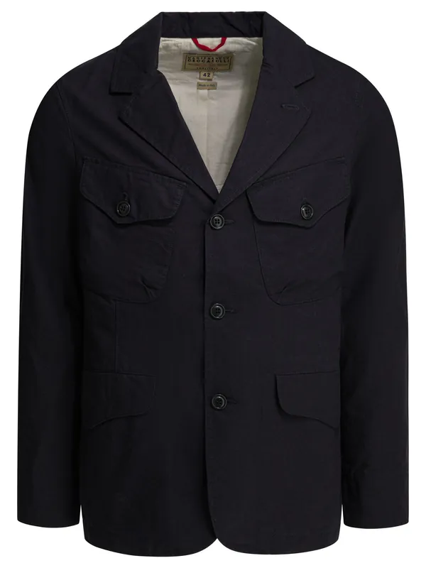 Bush Jackets And Coats Blue - Manifattura Ceccarelli