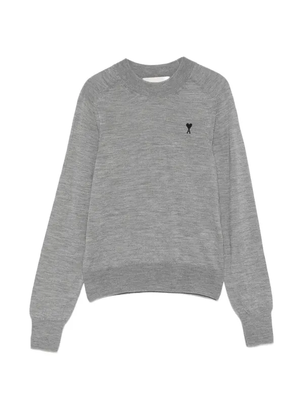 Ami De Coeur Wool Sweater - Ami Paris