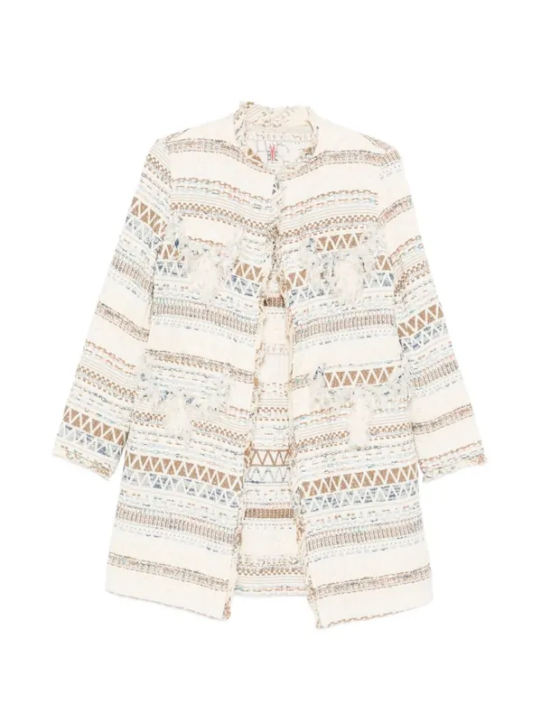 Cotton Blend Caban Coat - Bye