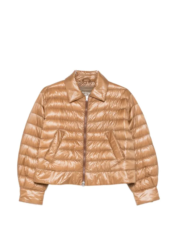 Nylon Short Down Jacket - Herno