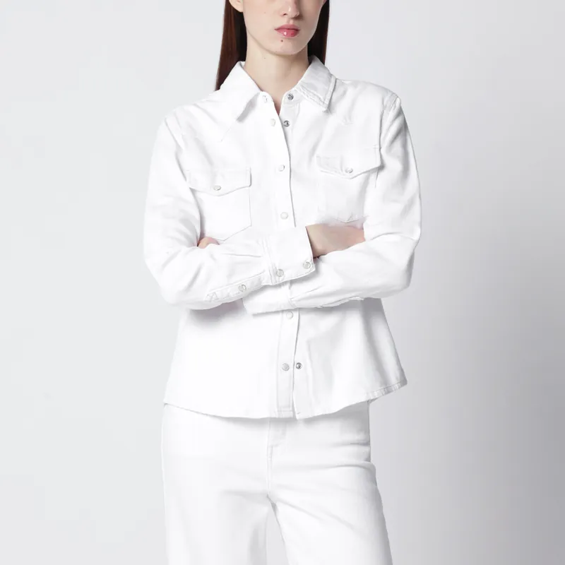 White Rigid Denim Shirt - Frame