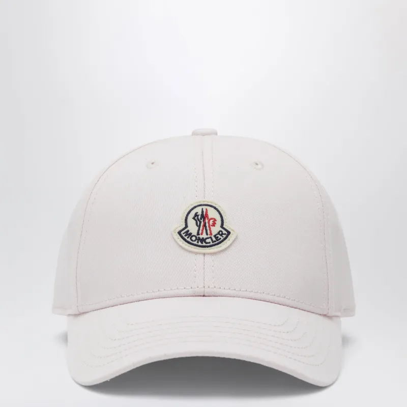 Pink Baseball Cap With Logo Patch - Moncler