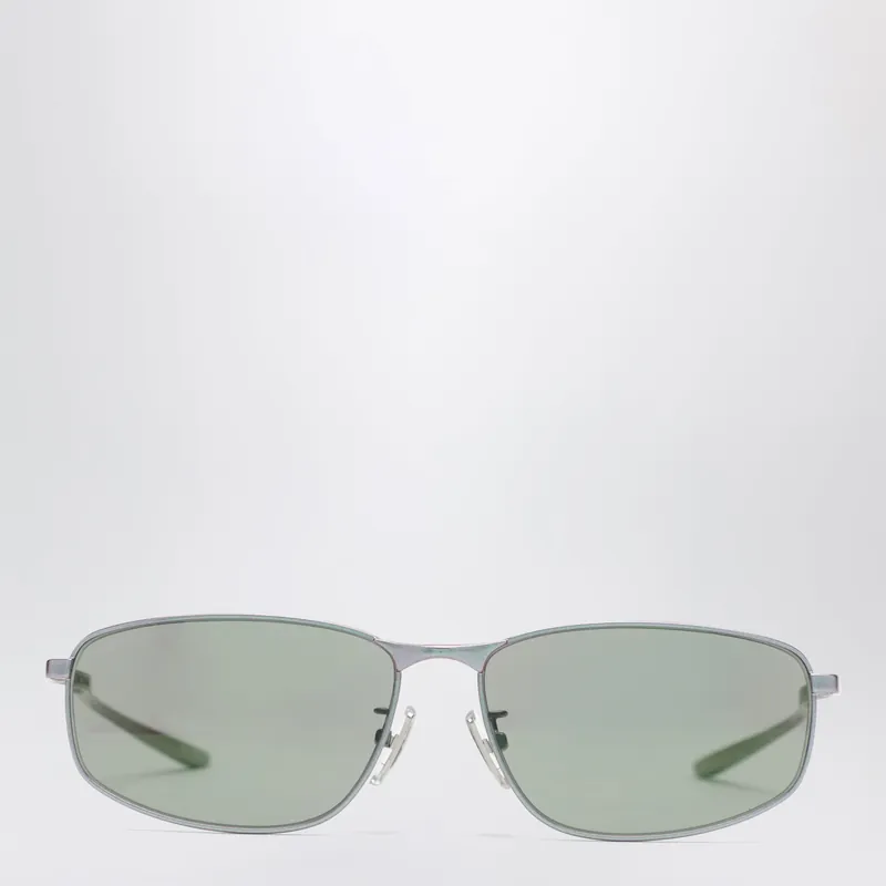 Rectangular Pink Metallic Sunglasses - Balenciaga