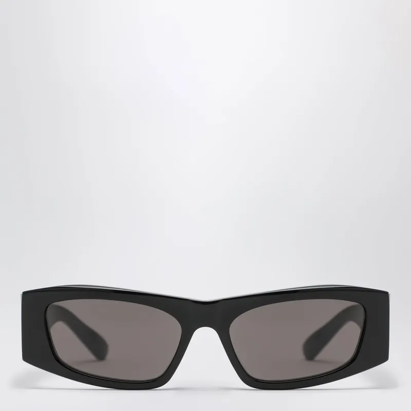 Nano Rectangular Black Sunglasses - Balenciaga