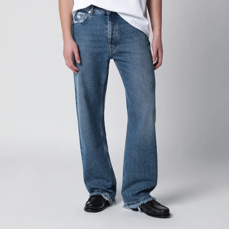 Frayed Cut Jeans With Fringed Pockets - SéFr