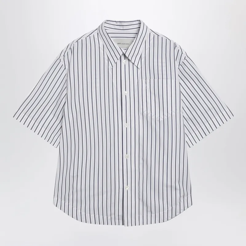 White Striped Ami De Coeur Shirt - Ami Paris
