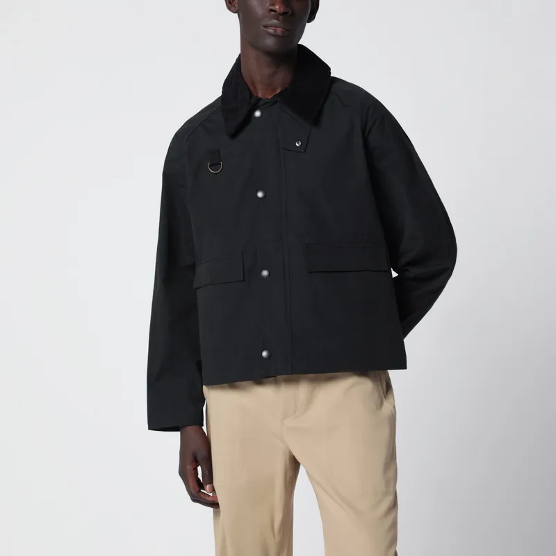 Black Spey Jacket In Cotton Blend - Barbour