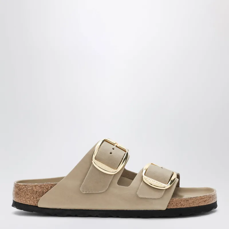 Arizona Big Buckle Slides In Oiled Leather - Birkenstock
