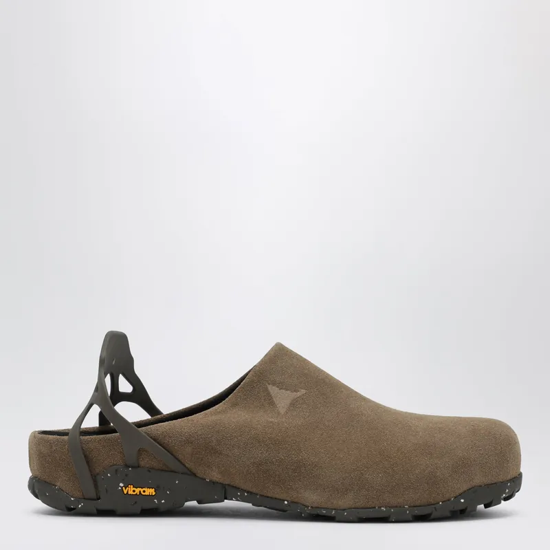 Taupe Fedaia Clogs In Suede - ROA